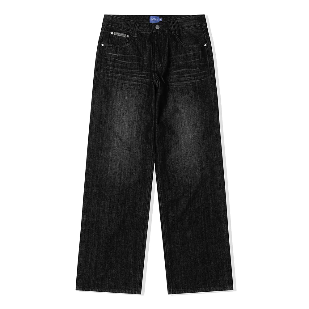 Mid Rise Wide Jeans DCPT063Black