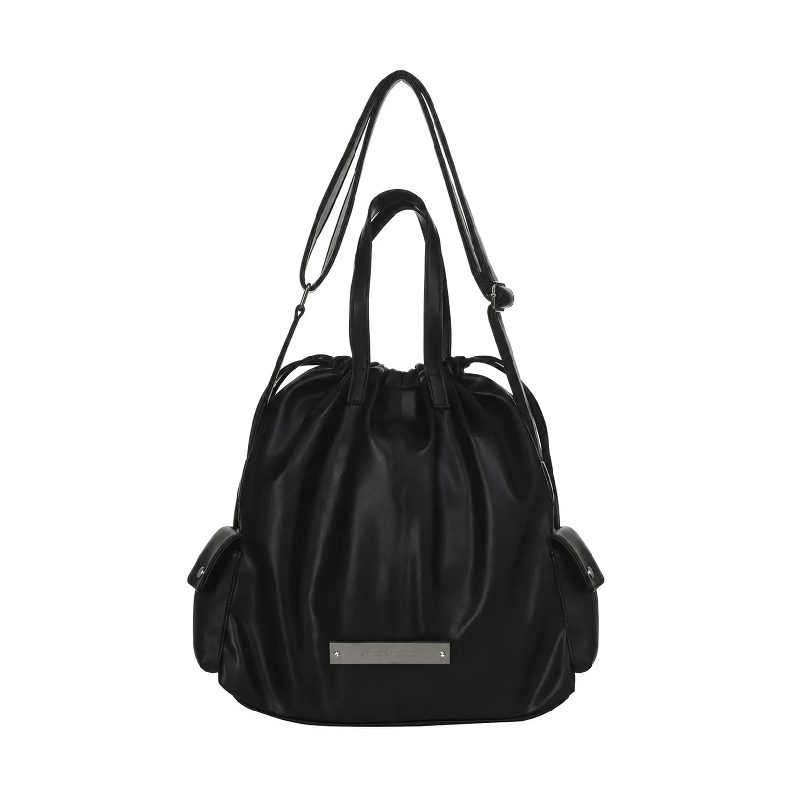 CRYSTAL MULTI STRAP BAG_BLACK