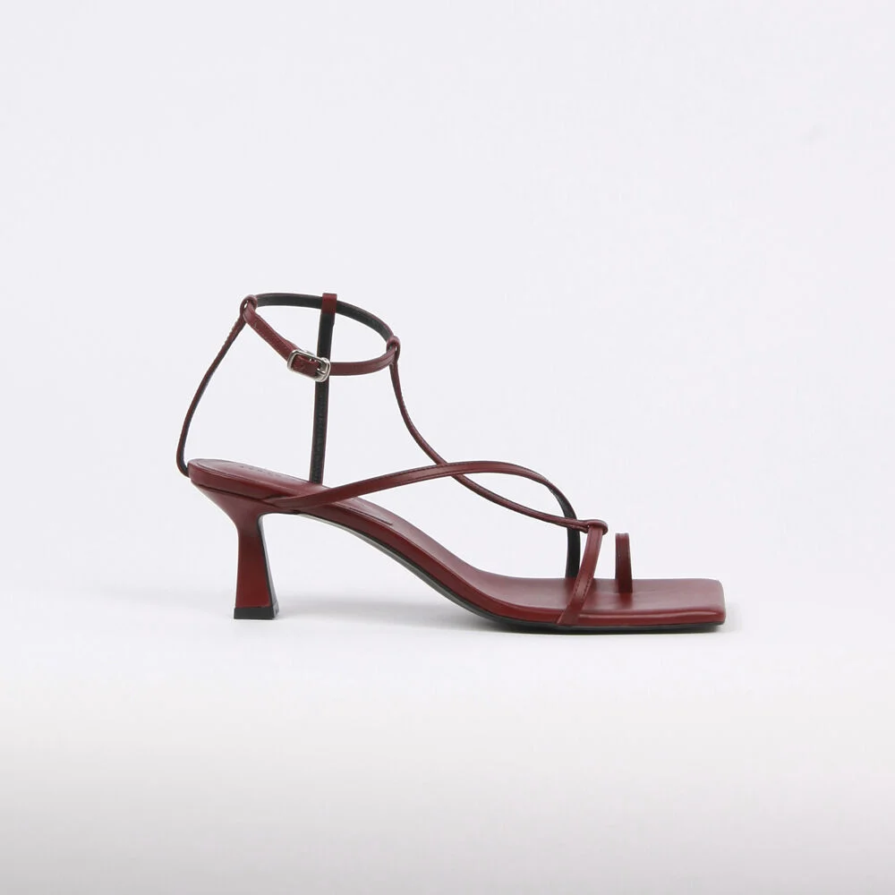 Didie Sandals Leather Wine