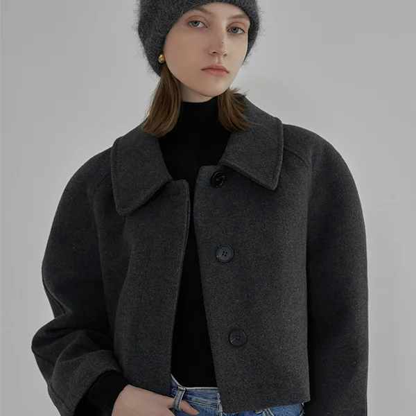WOOL COSY SETUP CROPPED JACKET(JK-2769)