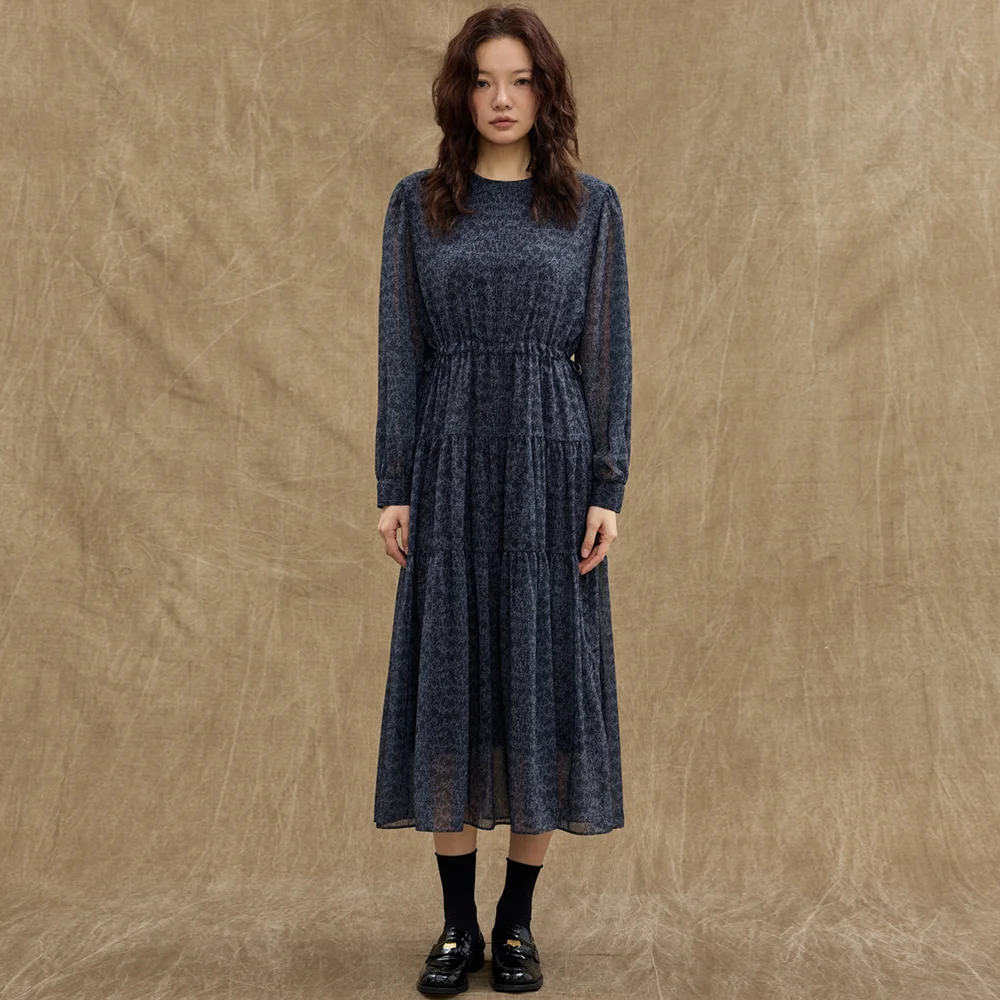 Chiffon Leopard Maxi Dress