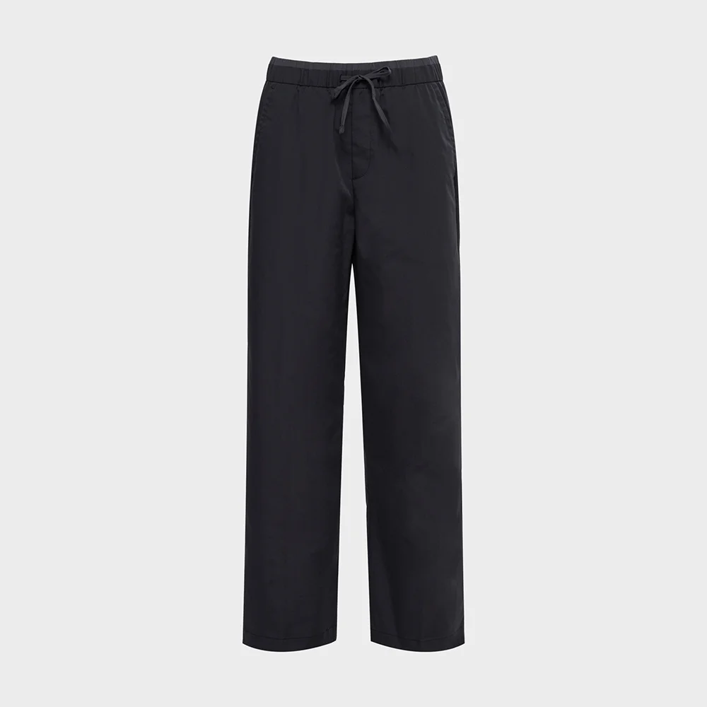 SHIRRING (抽褶) 女裝 鬆緊帶 褲子_Black_DWU25352Z1