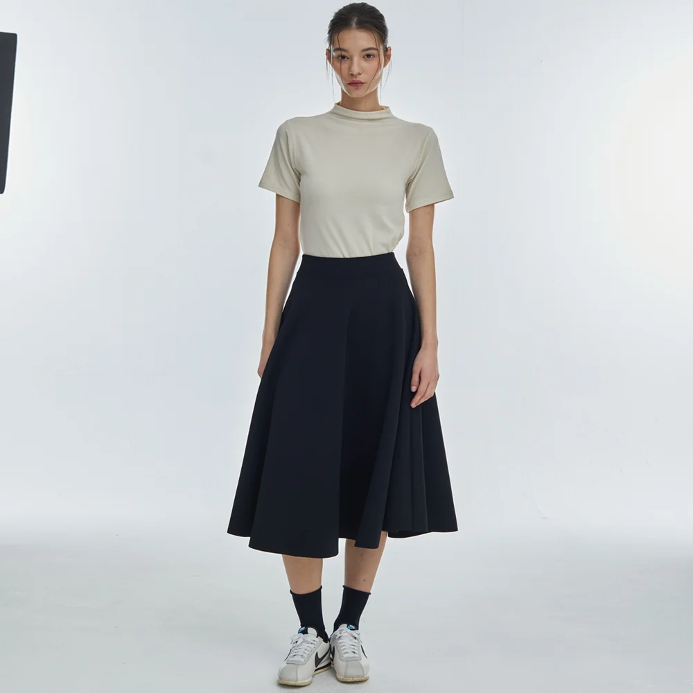 Flare Span Long Skirt