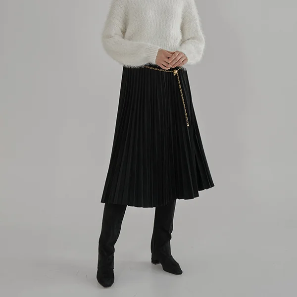 SOFT PLEATS BANDING SKIRT (SK-4786)