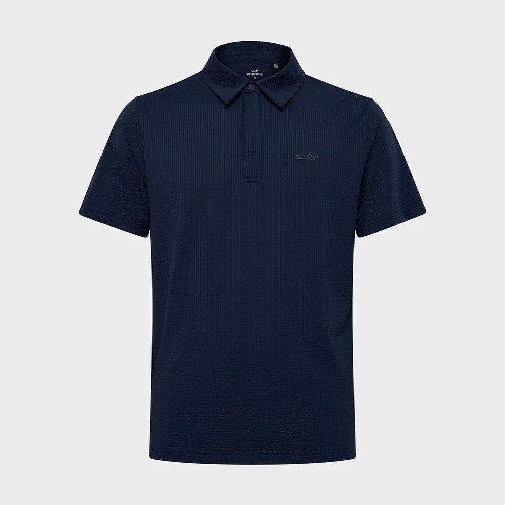 COOLUTION (Cool-lution) 男裝 氣流 短袖 Polo T恤_Dark Navy_DMM26271N9
