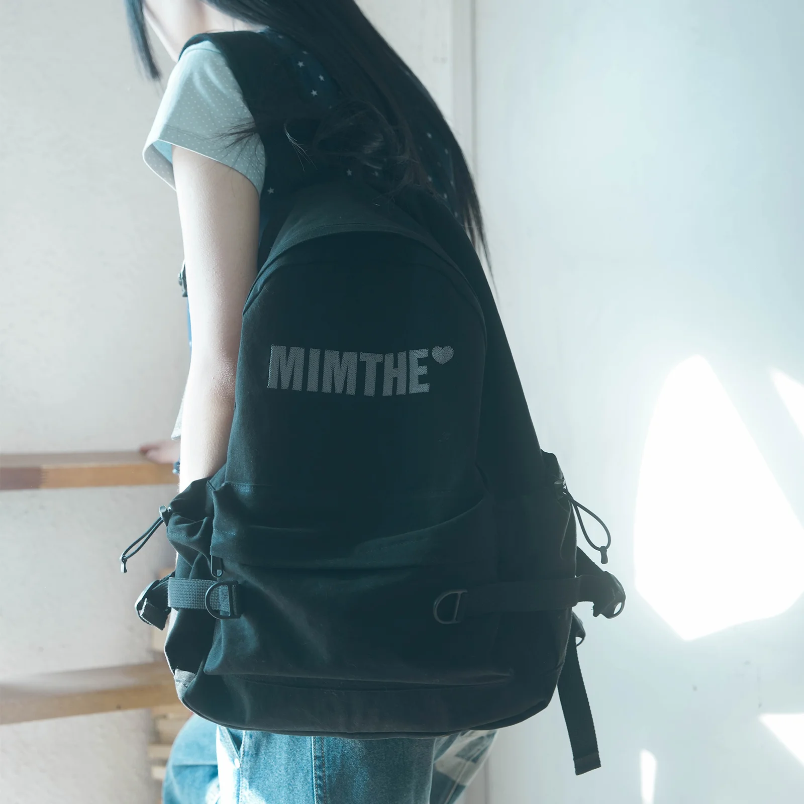 Mimder 基本款 標誌 背包_黑色