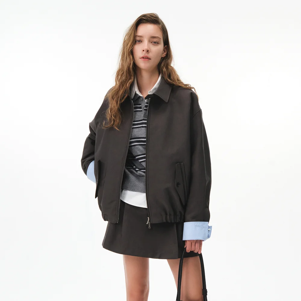 CAMI HARRINGTON JACKET (CHARCOAL)
