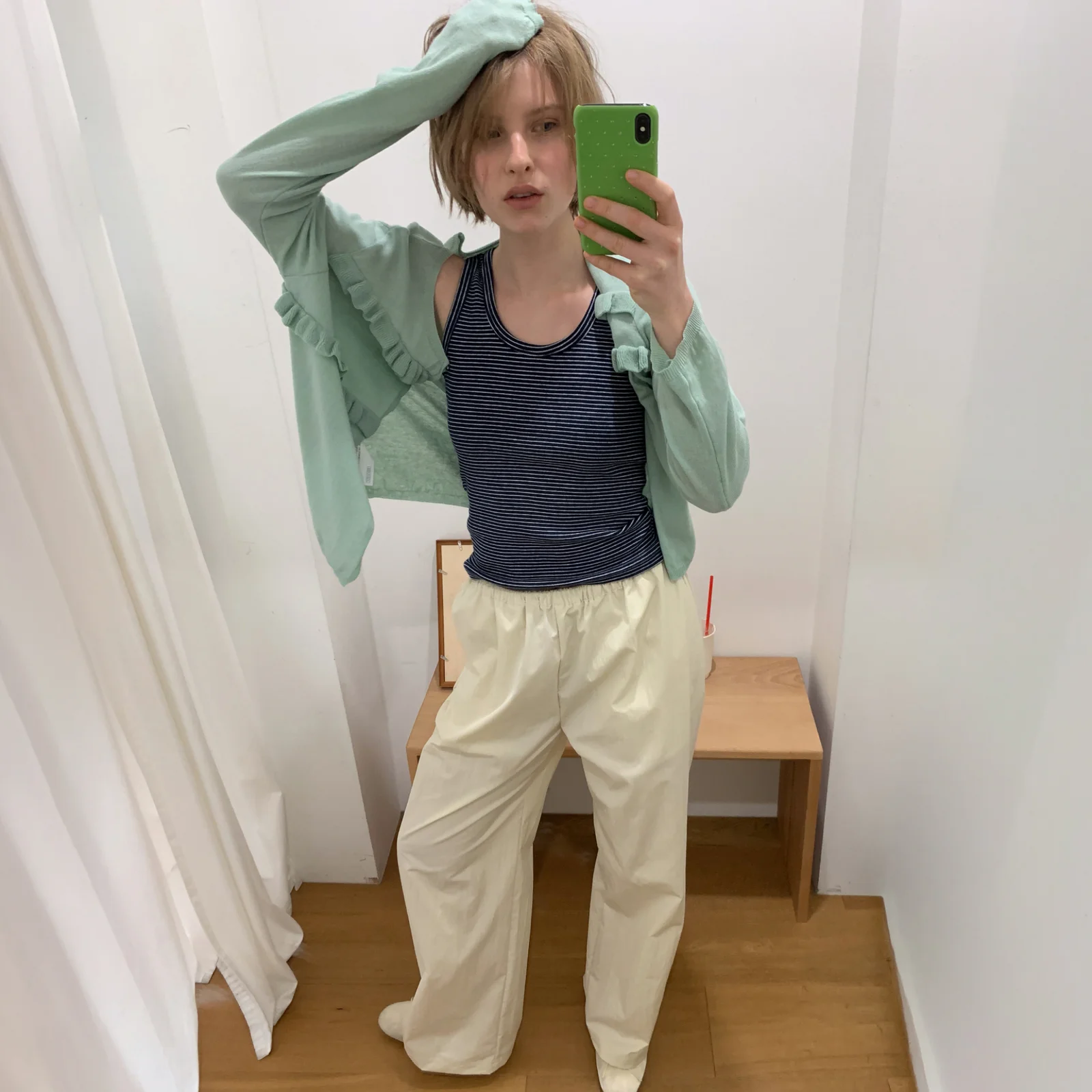 BASIC COTTON PANTS_LIGHT YELLOW