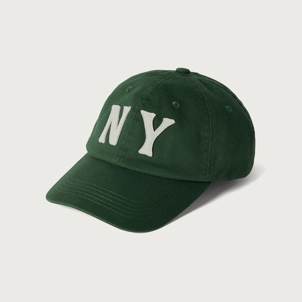 NY 貼布繡 棒球帽 Green
