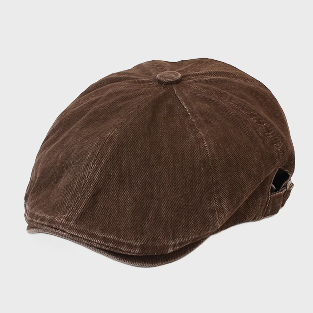 Pigment Washing Brown Huntingcap 獵人帽