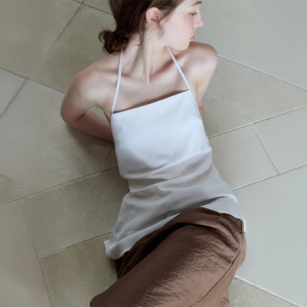 LAGOON STRING SLEEVELESS TOP_IVORY_OE2C2MSV71IVY
