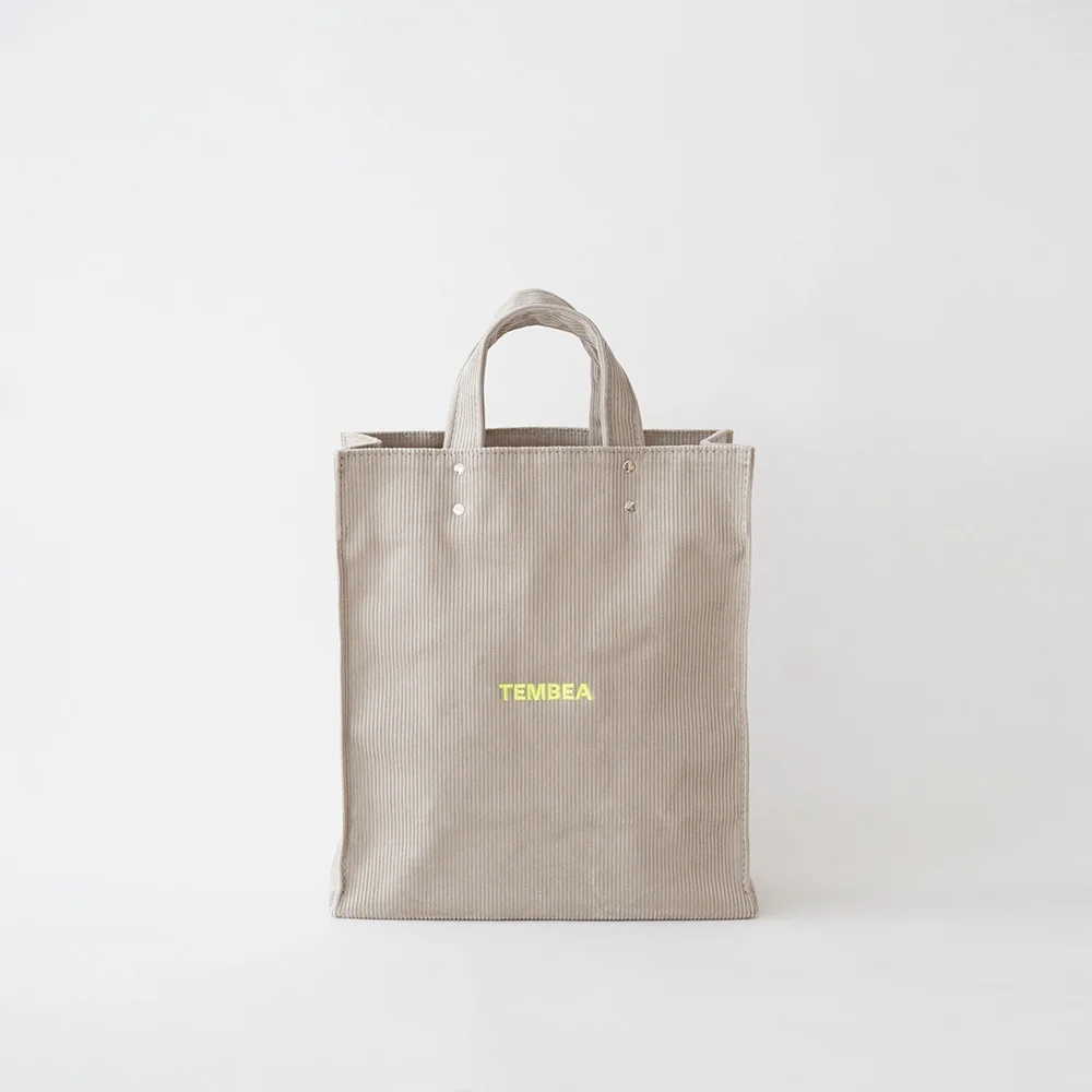 Tembea PAPER TOTE MEDIUM CORDUROY_Lt Grey