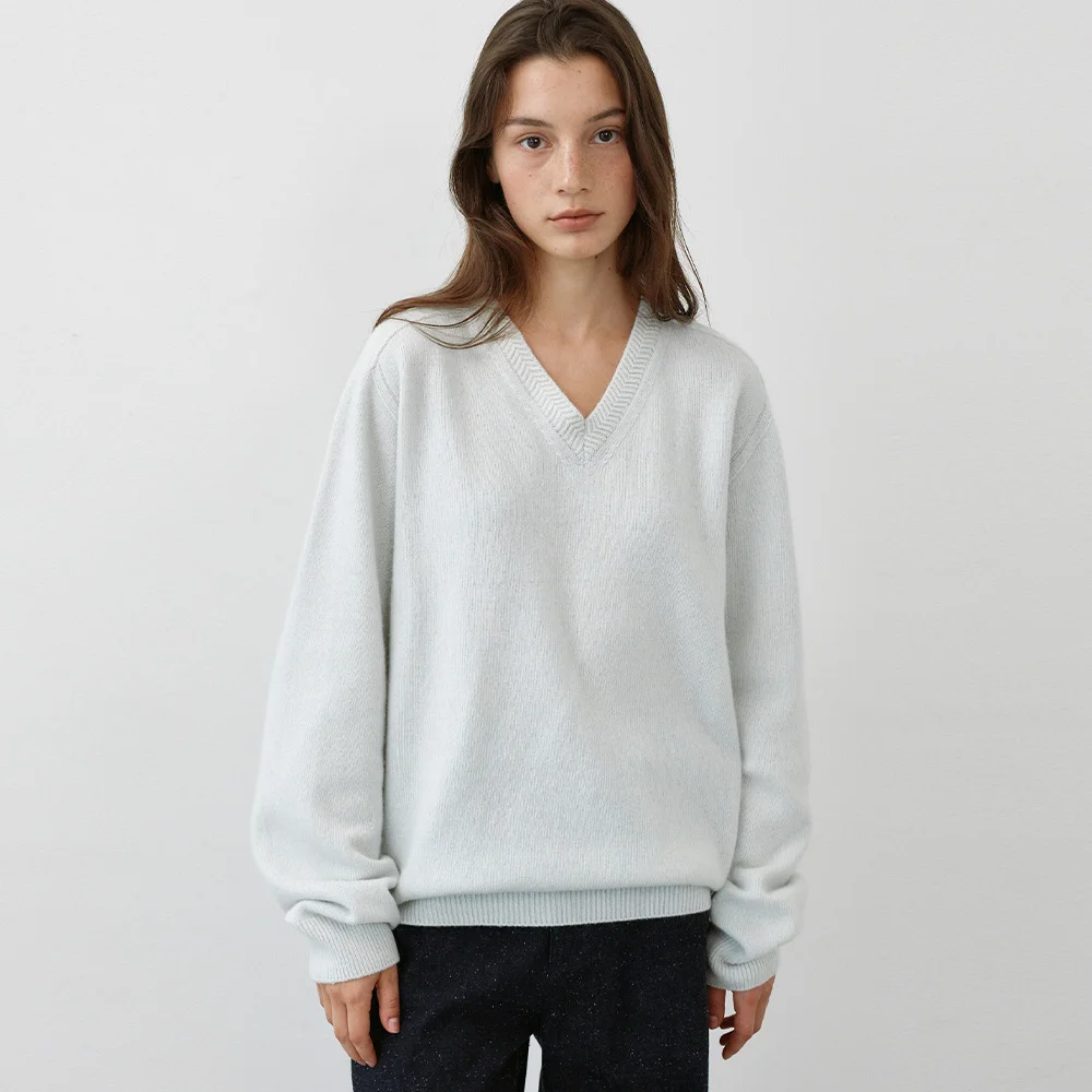 Weare V-neck Pullover_Genderless (Light Mint)