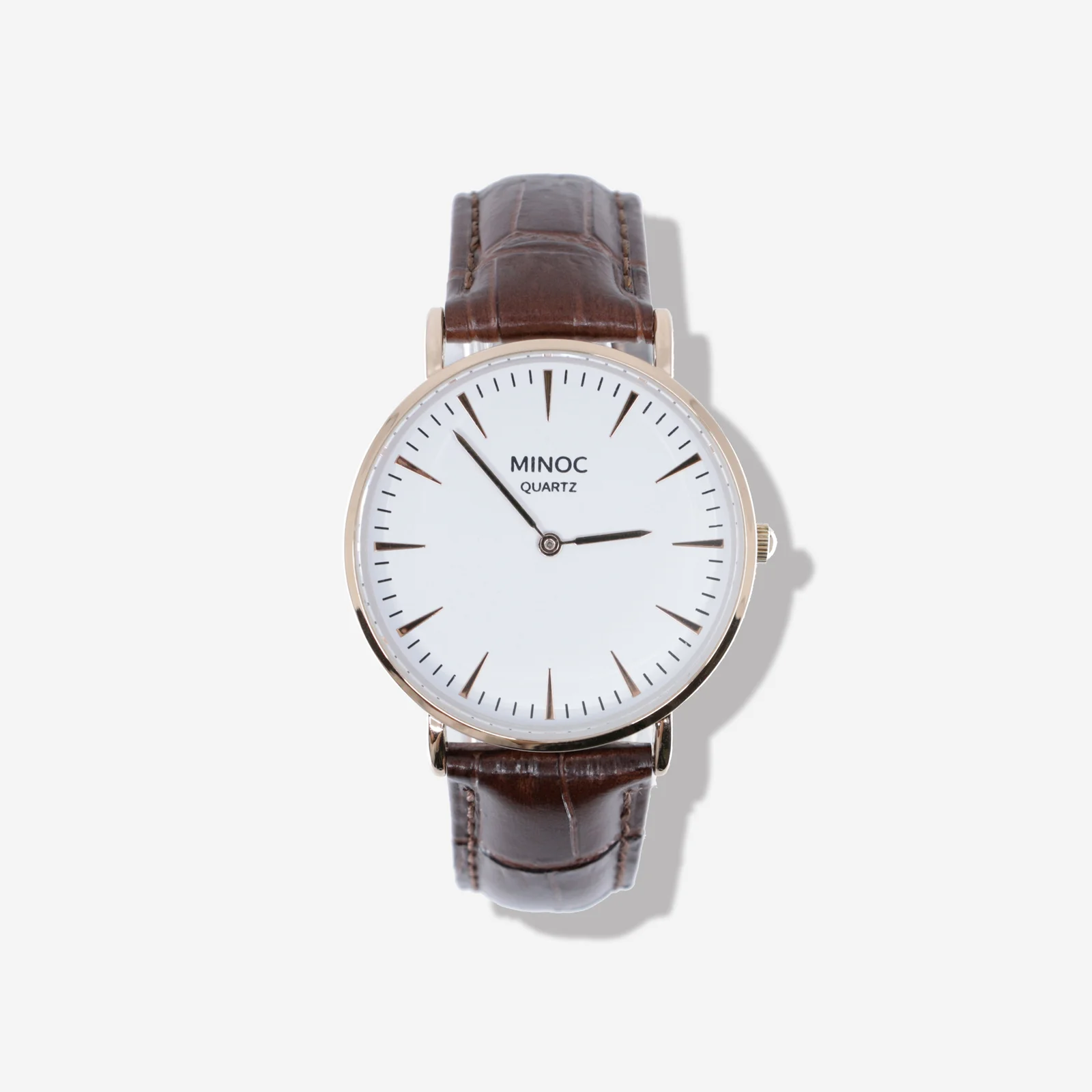 Minok Zenith Watch Quartz 003 男士 經典 皮革腕錶 男裝 時尚手錶