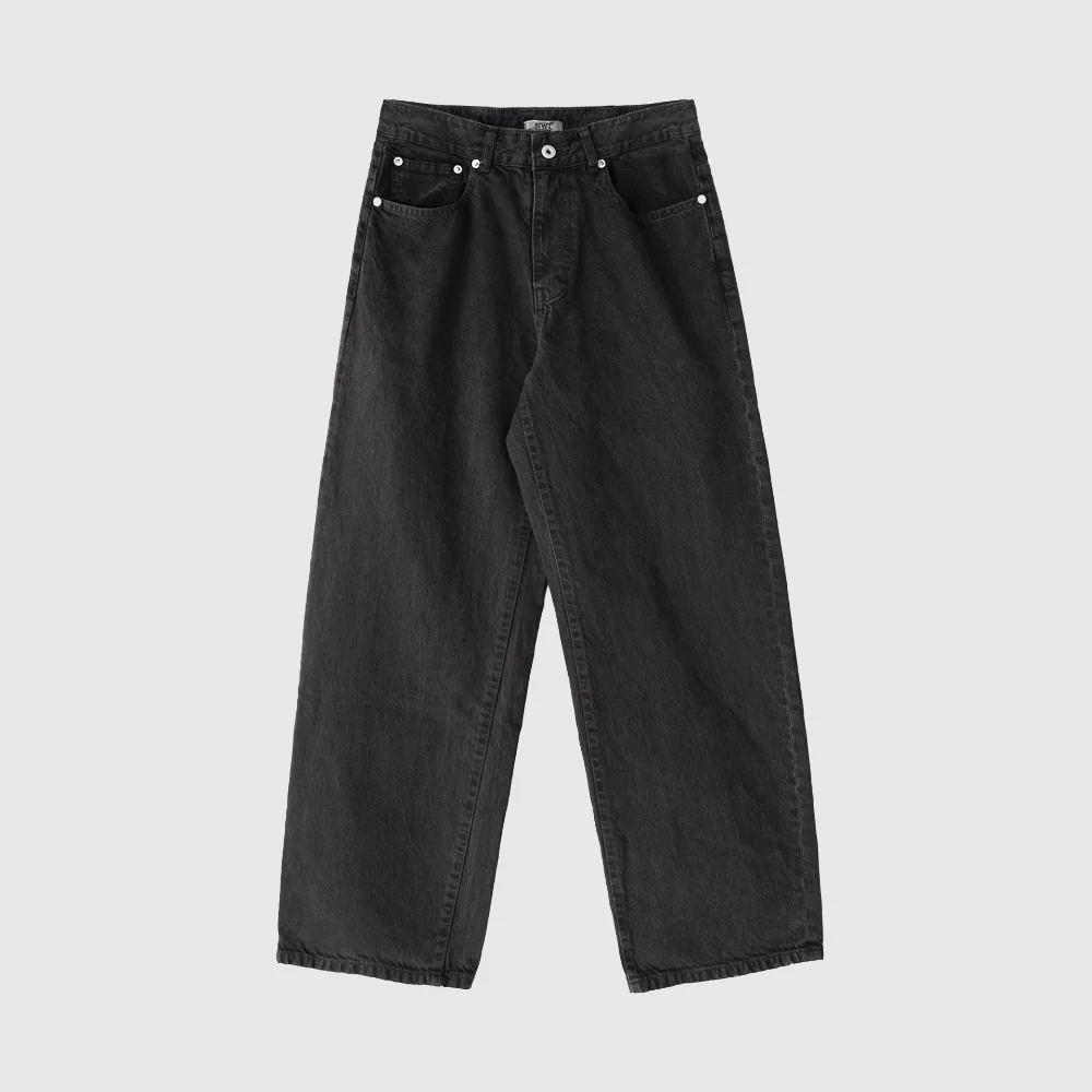 DP004 - Mid-Rise Wide Leg (Washed Black)