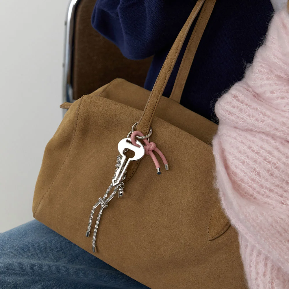 Grand Key Leather Knot Keyring (L253MSG040)