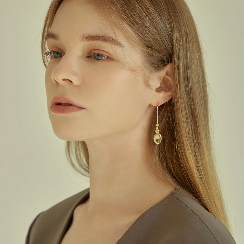 Mix Ball Drop Earring