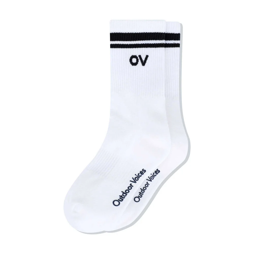 STRIPE MIDDLE SOCKS (NAVY)