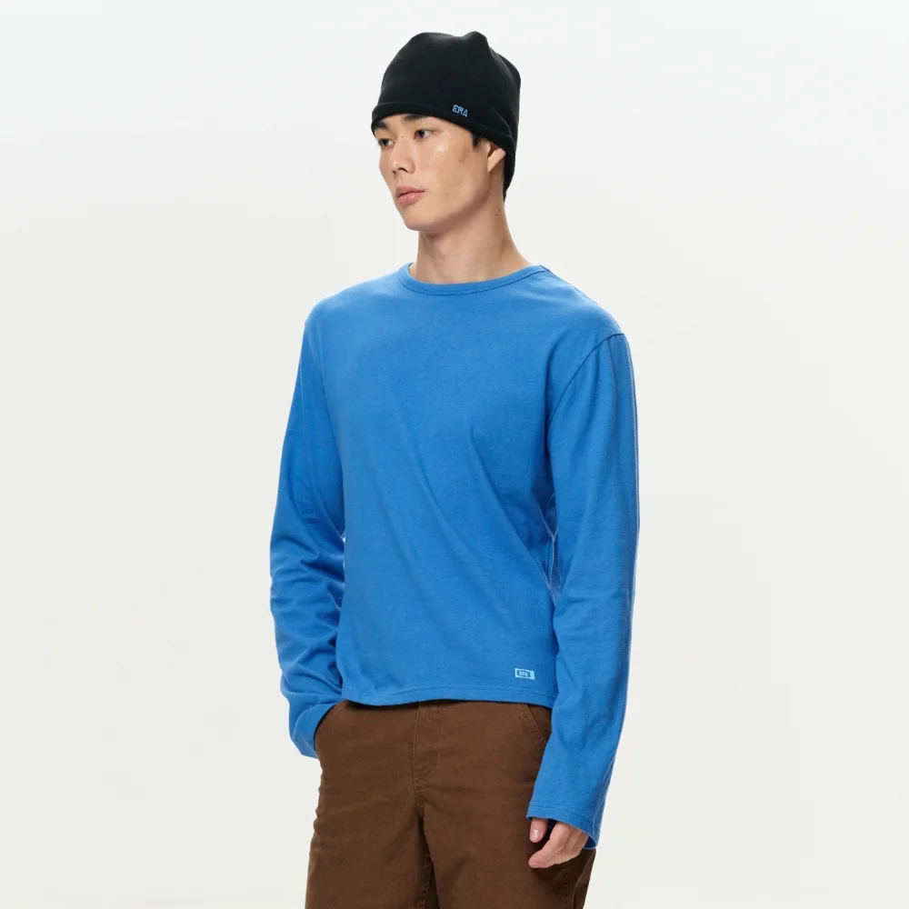 MEN ERA VINTAGE COTTON LS T - BLUE