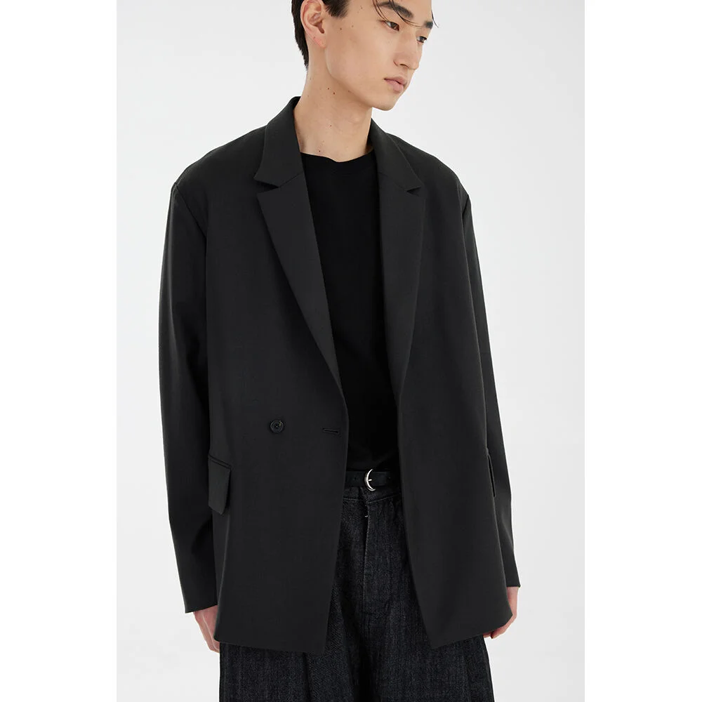 Double-breasted Jacket - Charcoal Grey