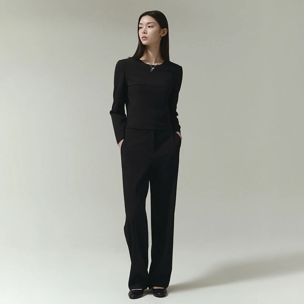 it MICHA 正式 直筒 褲子 ITP2WPT570 (BLACK)