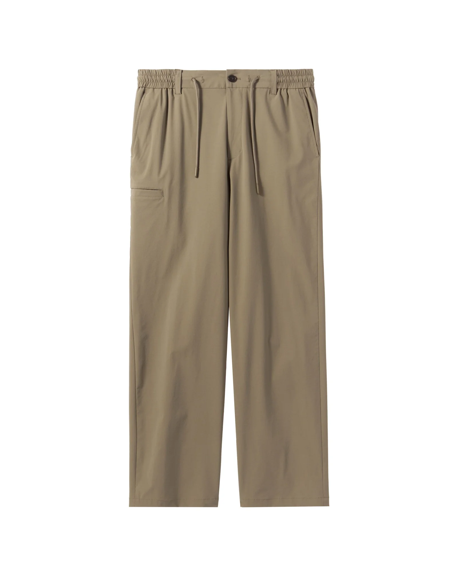 NYLON SET REGUALR FIT TROUSERS - L/BROWN (P242MPT231)
