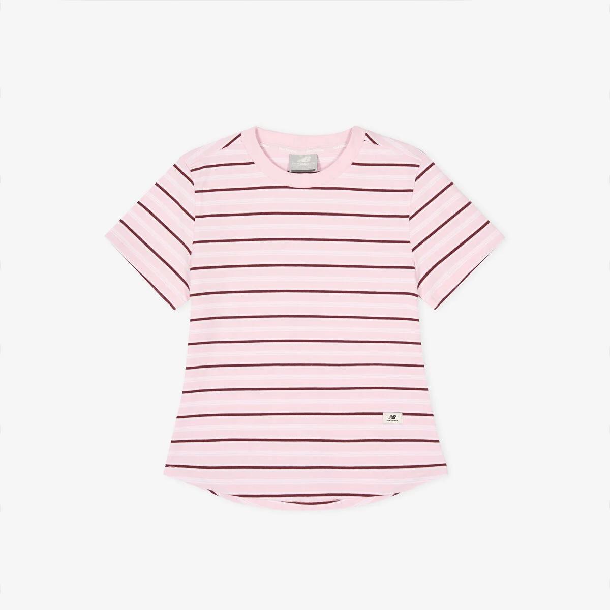 NBNEG2W442 / WOMEN 必備款 Fitted 條紋 短袖T恤 (PINK)