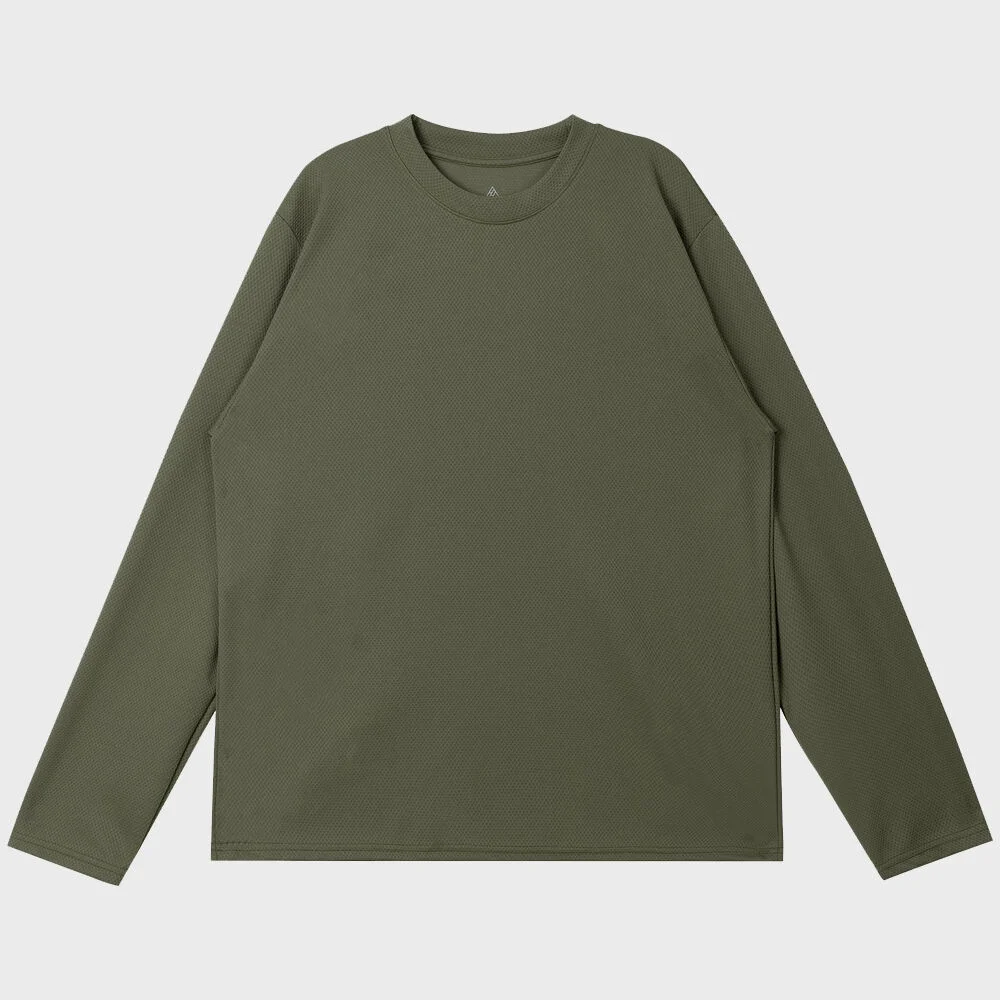 HH WAFFLE Long Sleeve Tee (OLIVE)