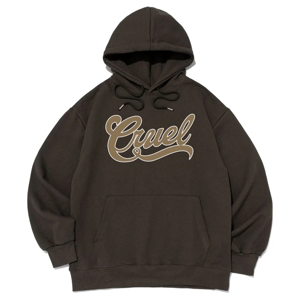 CRUEL LOGO HOOD T-SHIRT (KHAKI)