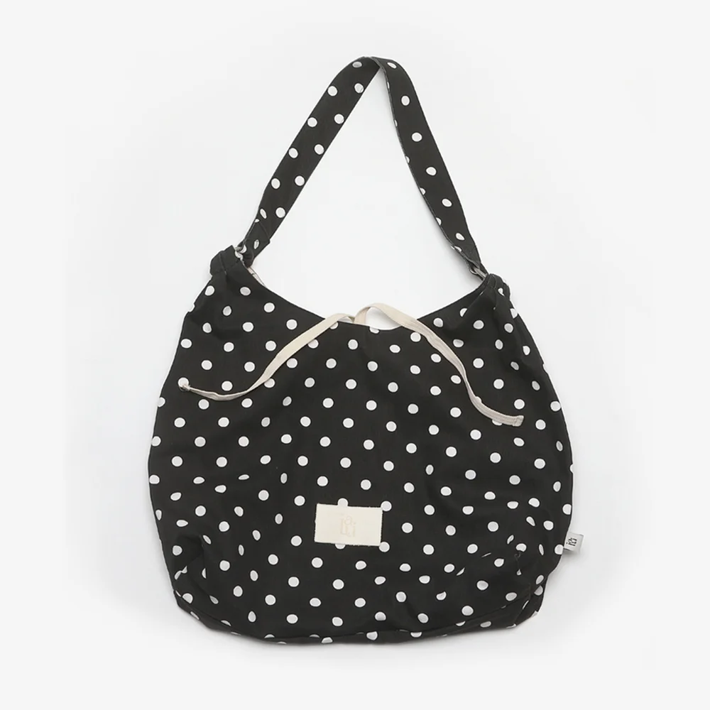Dot hobo bag Black
