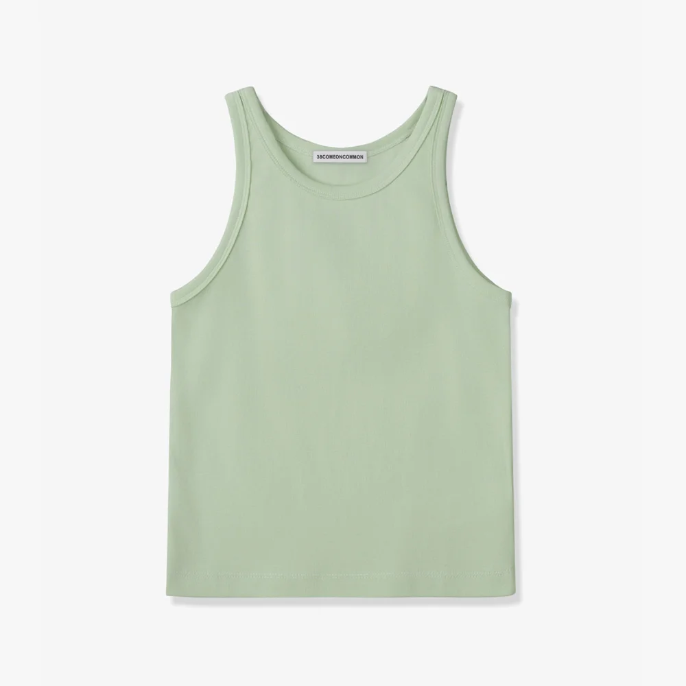 Slim Rib Cotton Sleeveless (Mint)
