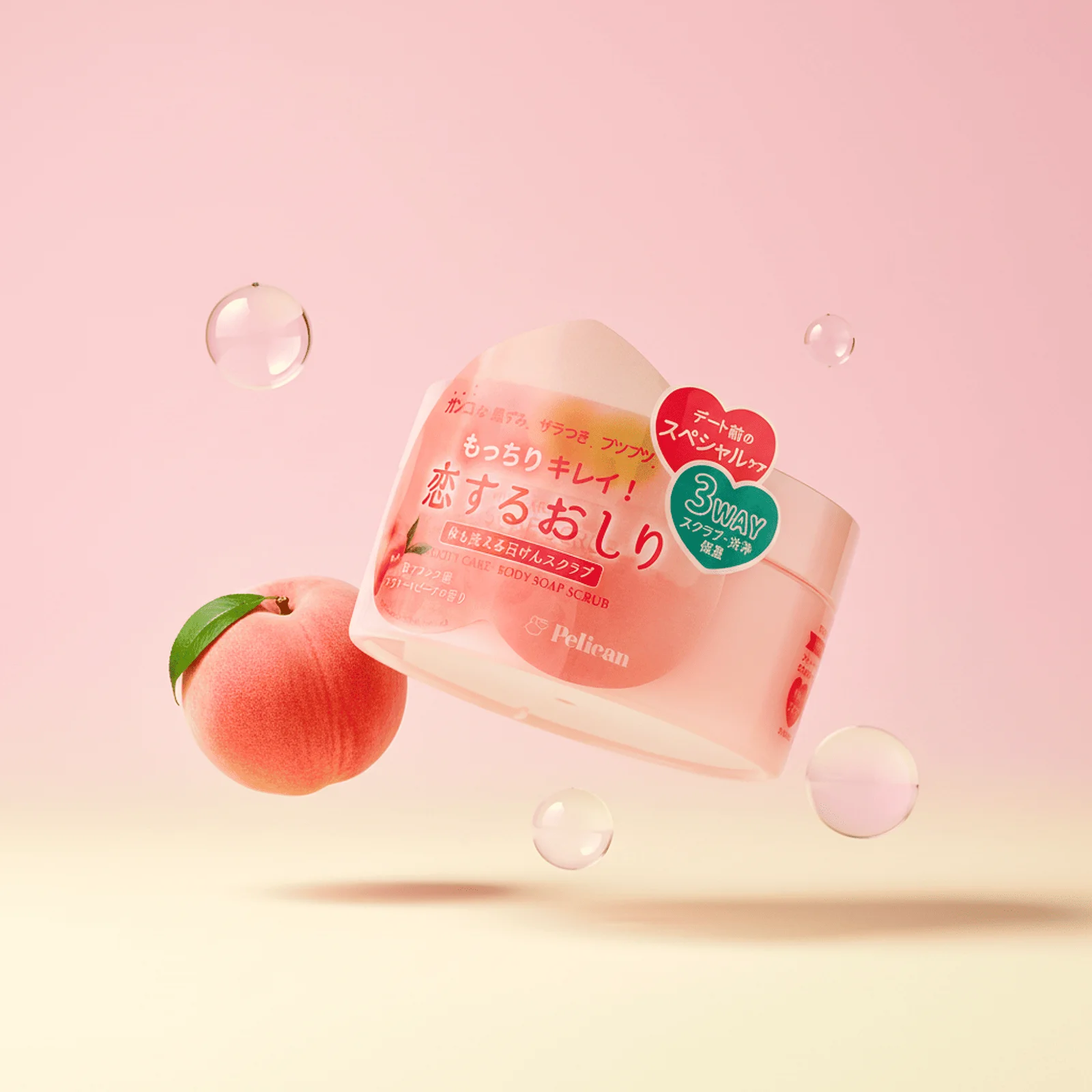 Pelican Soap In Love Fallen 臀部 氣泡 磨砂 180g