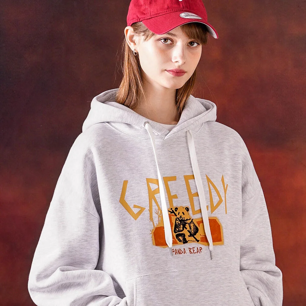 Greedy 連帽衫 白燕麥色 HHHD3535