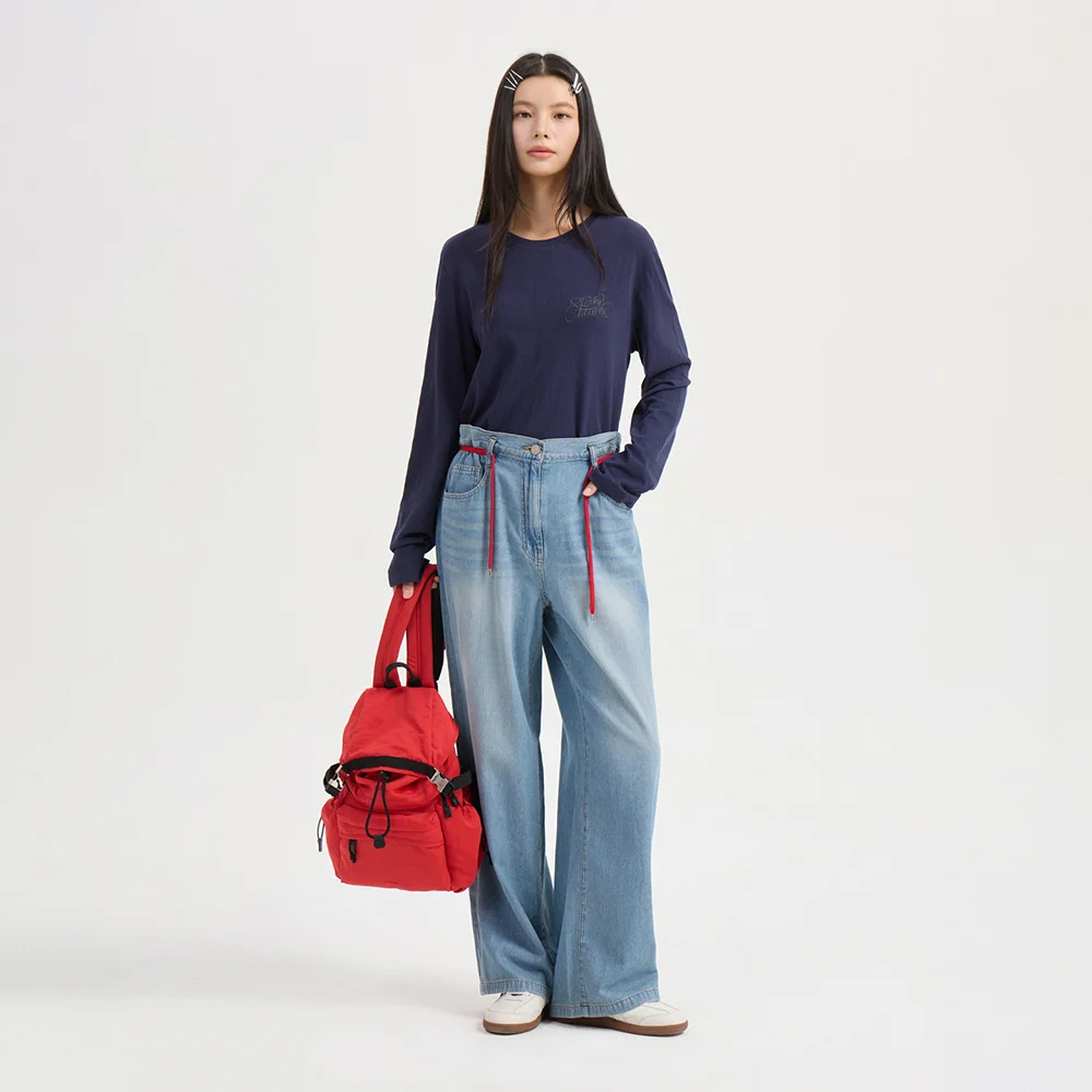 String Point In Banding Denim Pants (blue) LFPDA25120BUX