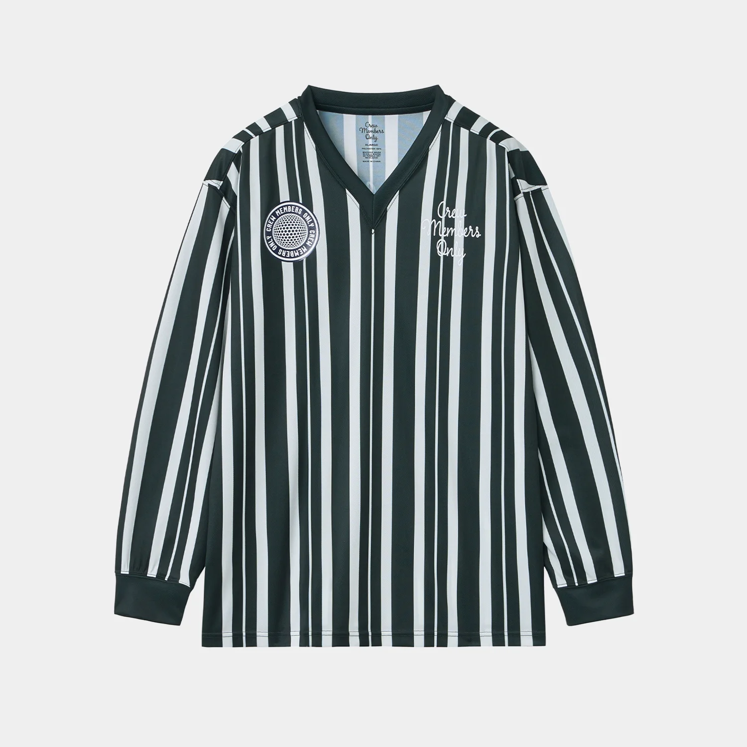 KICK OFF JERSEY STRIPE GREEN CREAM