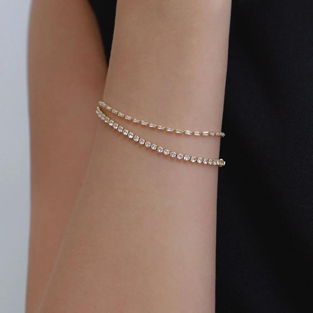 BAGUTTE TENNIS BRACELET_GOLD JB006