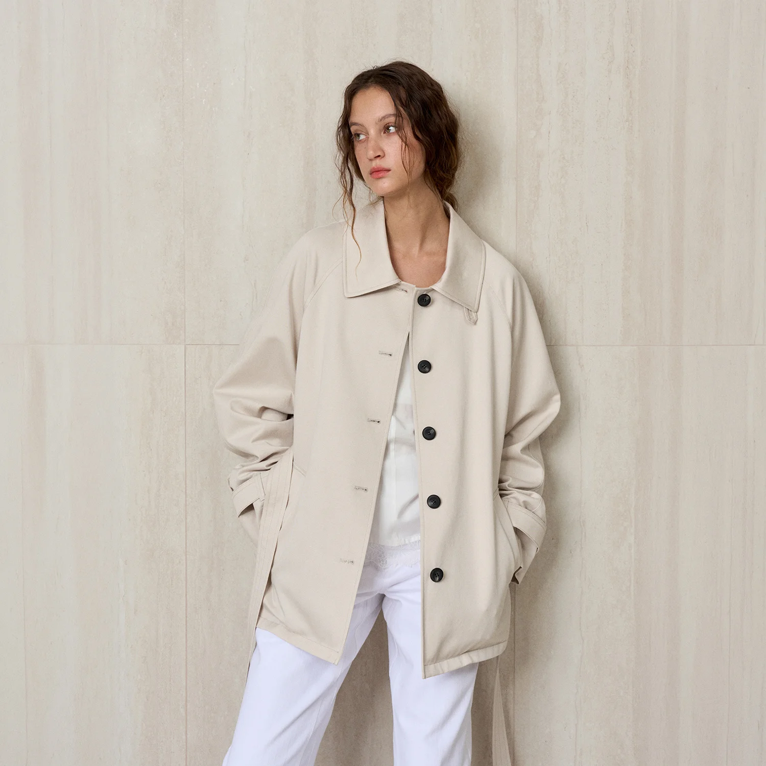 BELTED TRENCH JACKET