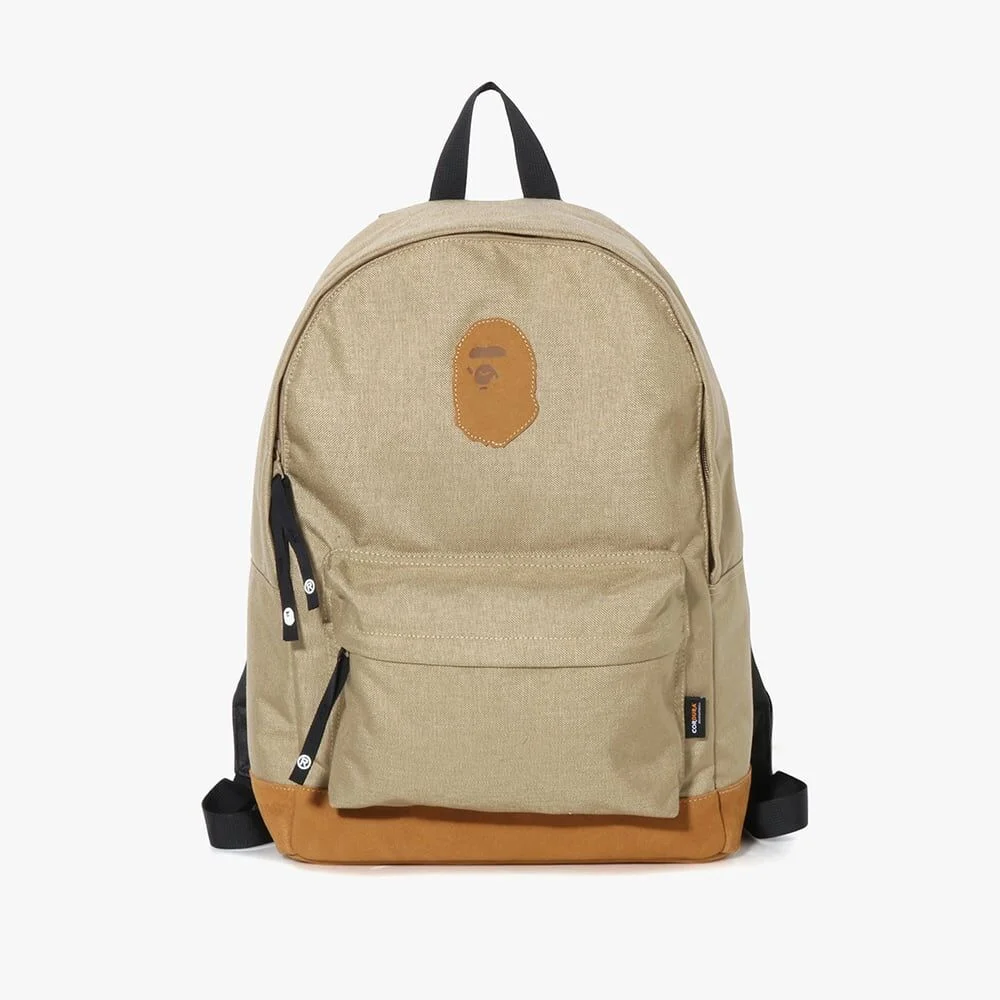 Ape 頭 補丁 考杜拉 Daypack(M) BEIGE
