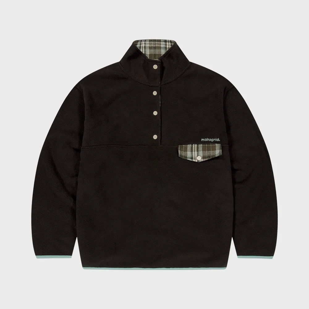 CHECK FLEECE ANORAK