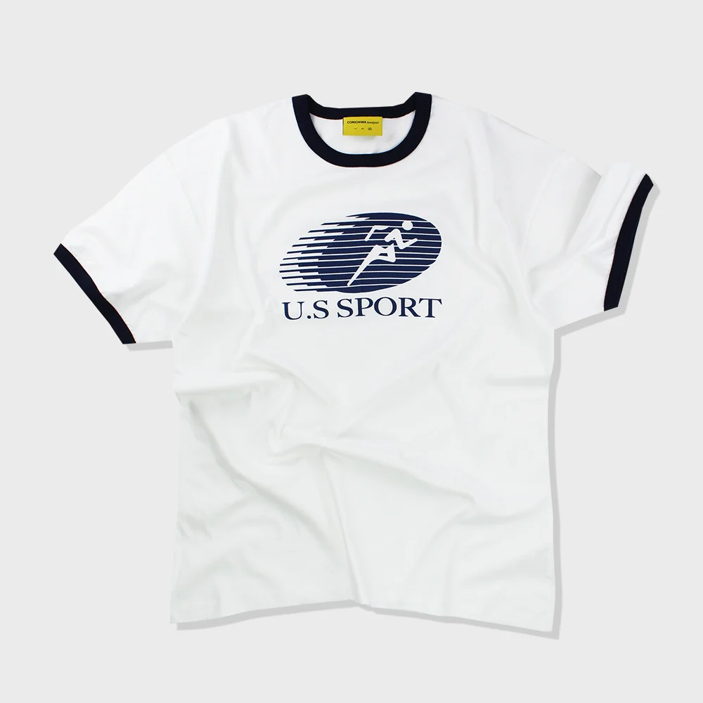 ringer sporting T(WHITE/NV)
