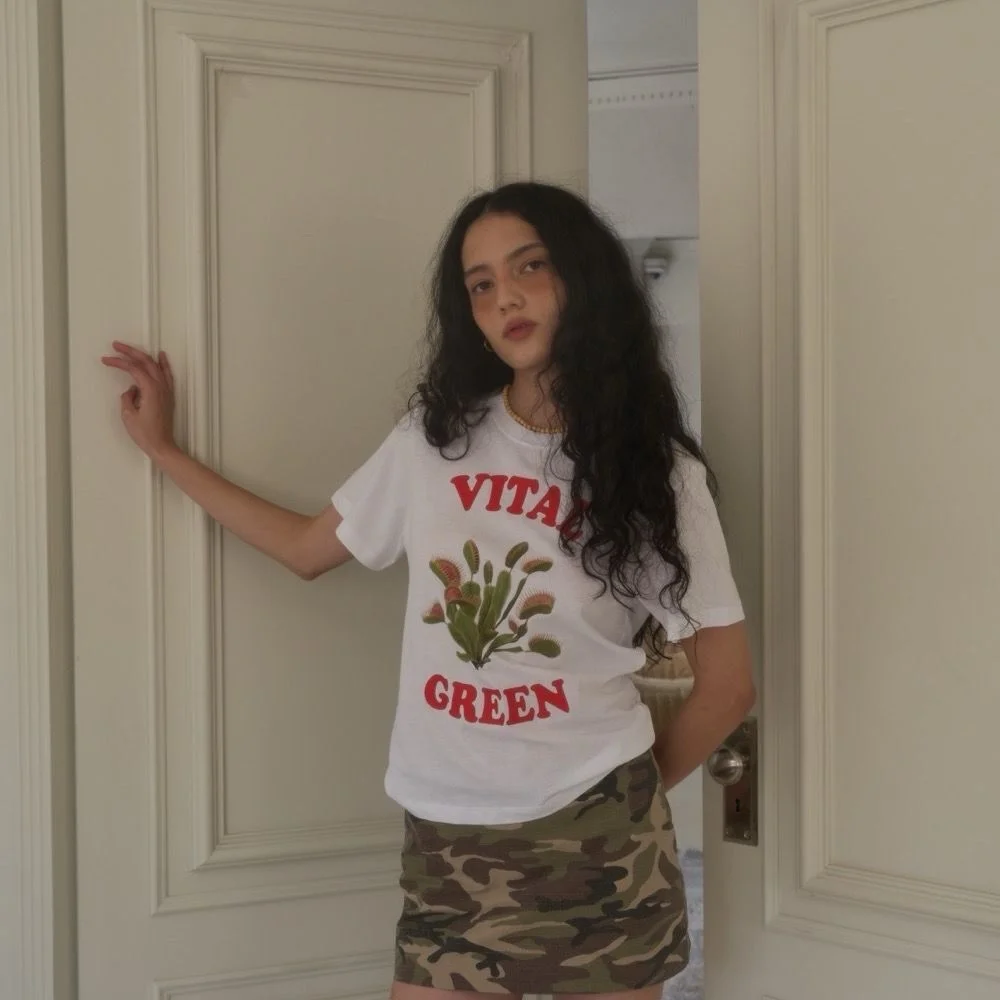 Vital Green T-shirt / White
