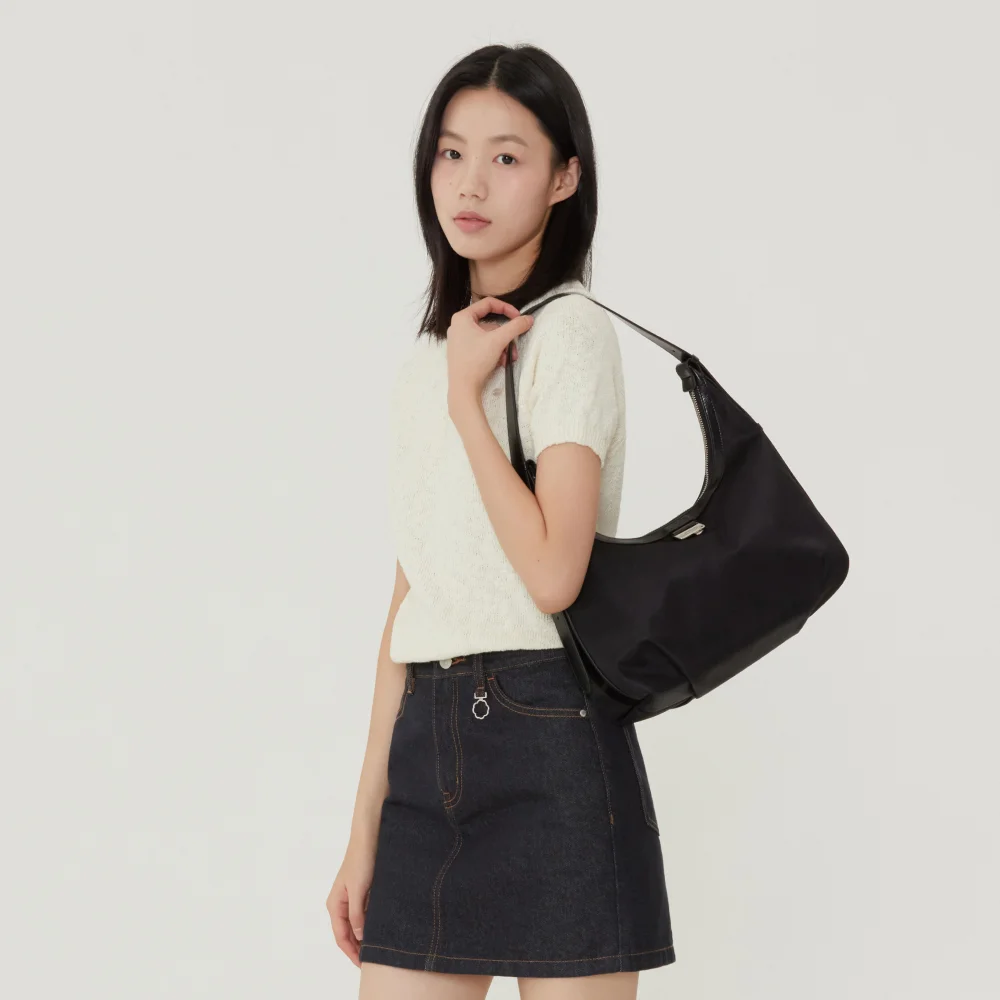 女裝 日常 單肩袋 黑色