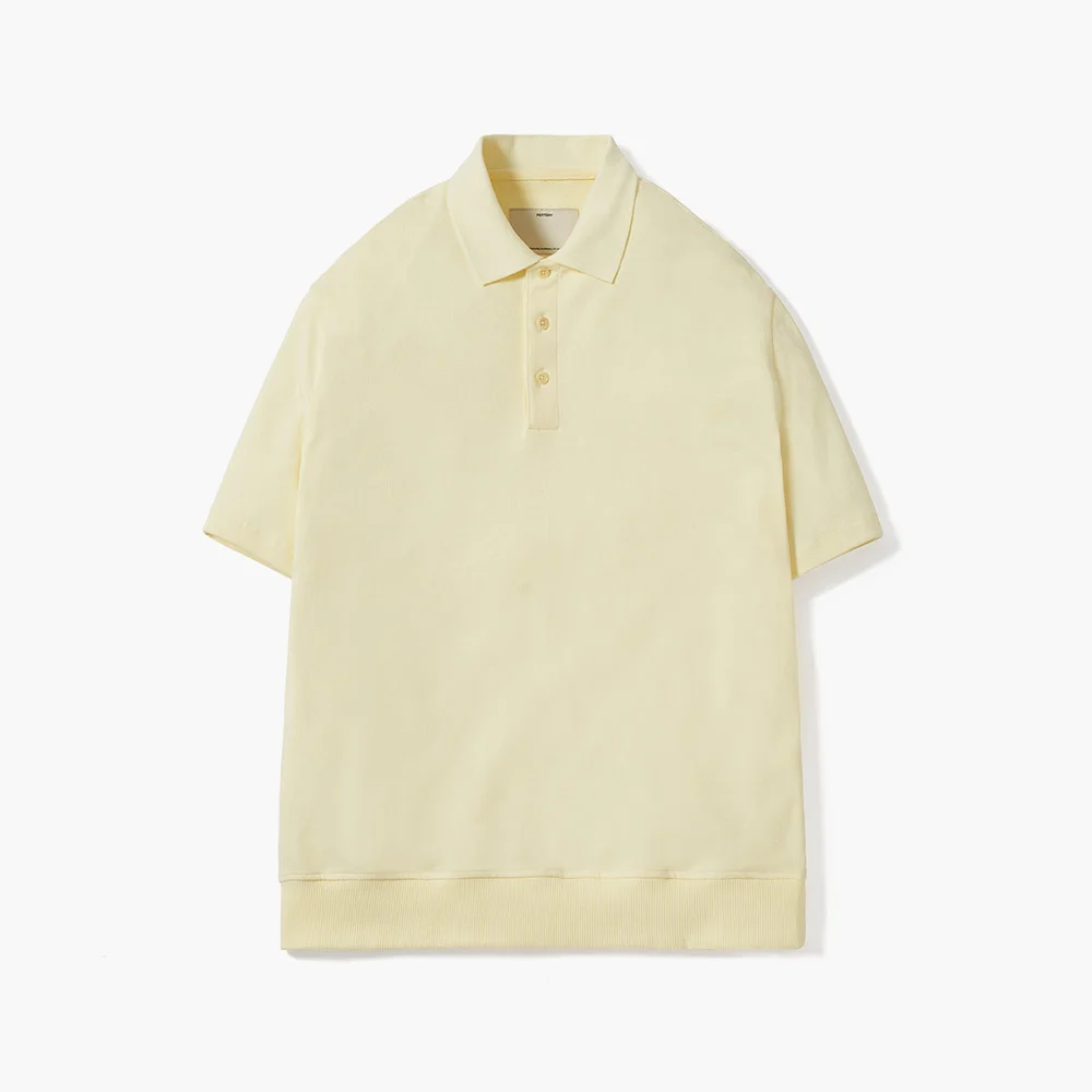 Short Sleeve Comfort Polo T-Shirt (Lemon)