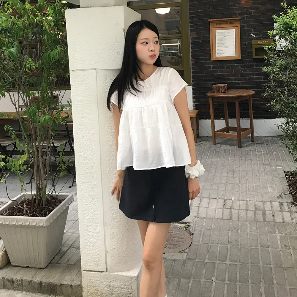 easy sweat skirt - navy