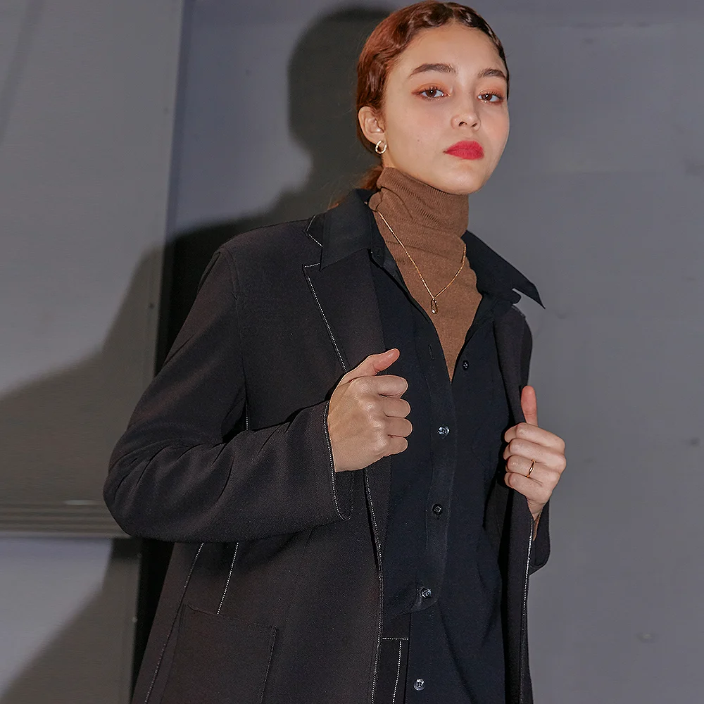Cutting open Blazer Jacket