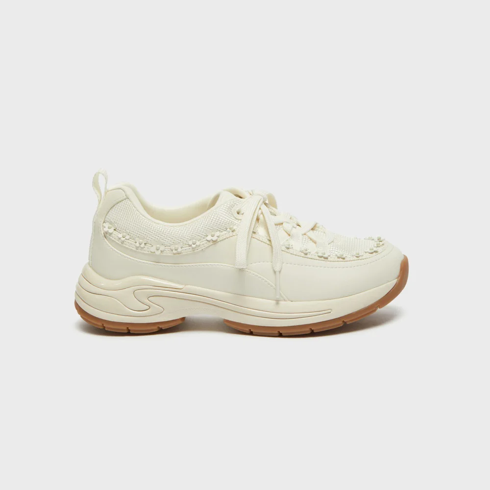 Floral lace-up sneakers(ivory)_DG4DA26508IVY