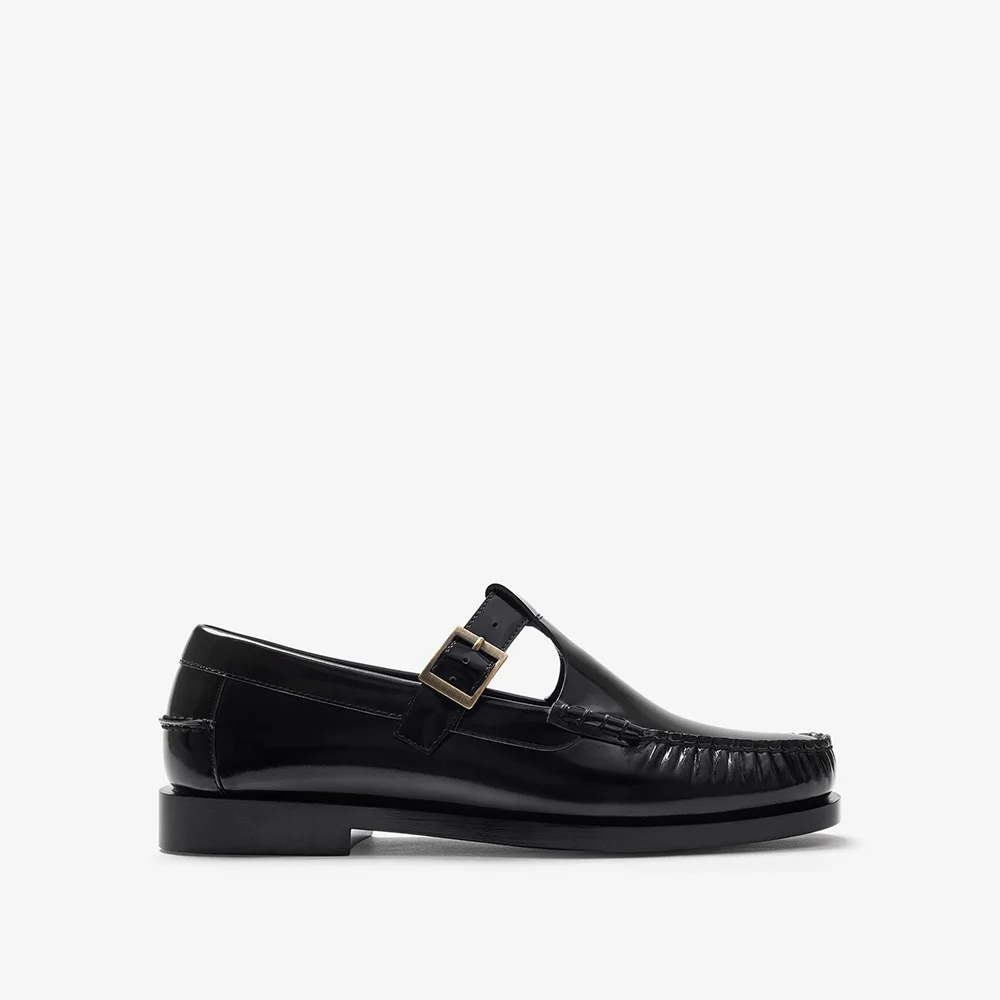 DIJON 02 T-STRAP LOAFER (MDJ02-PLBK)