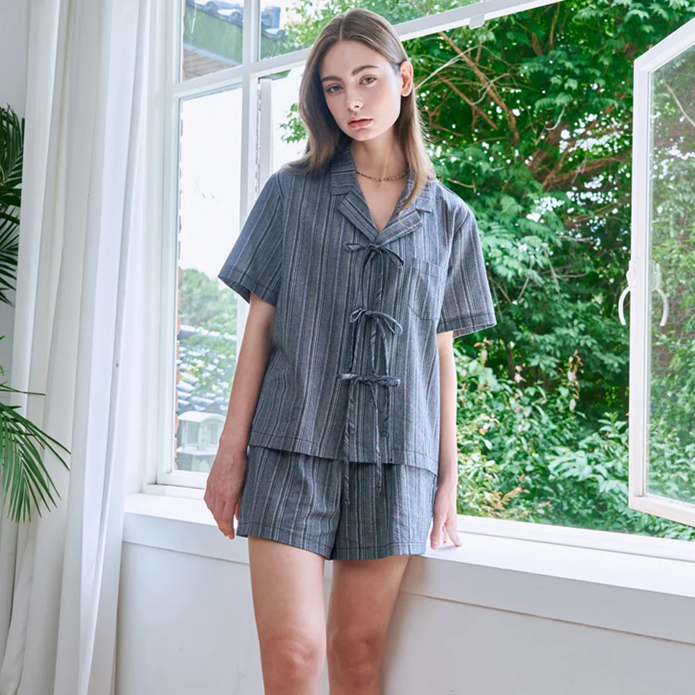 STRIPE POCKET SHORTS (BLACK)