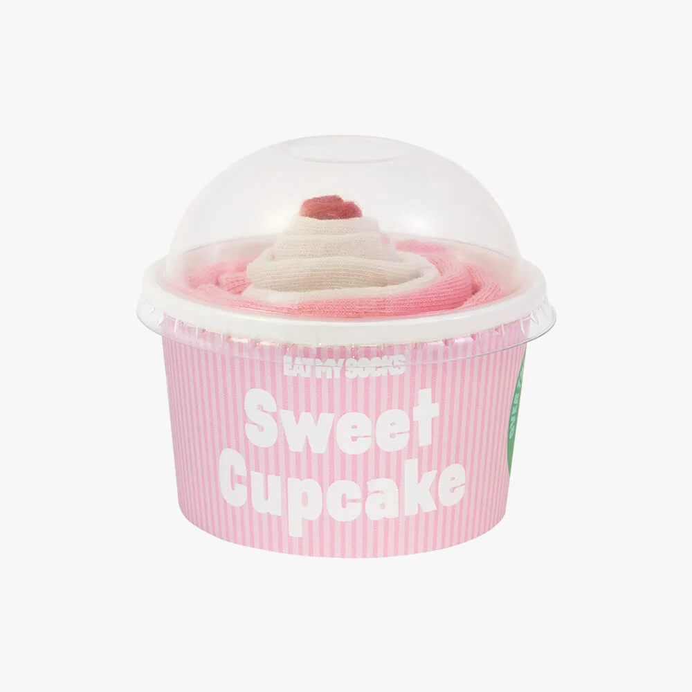 Eat My Socks 3D Strawberry Cupcake 草莓 杯子蛋糕 襪 襪