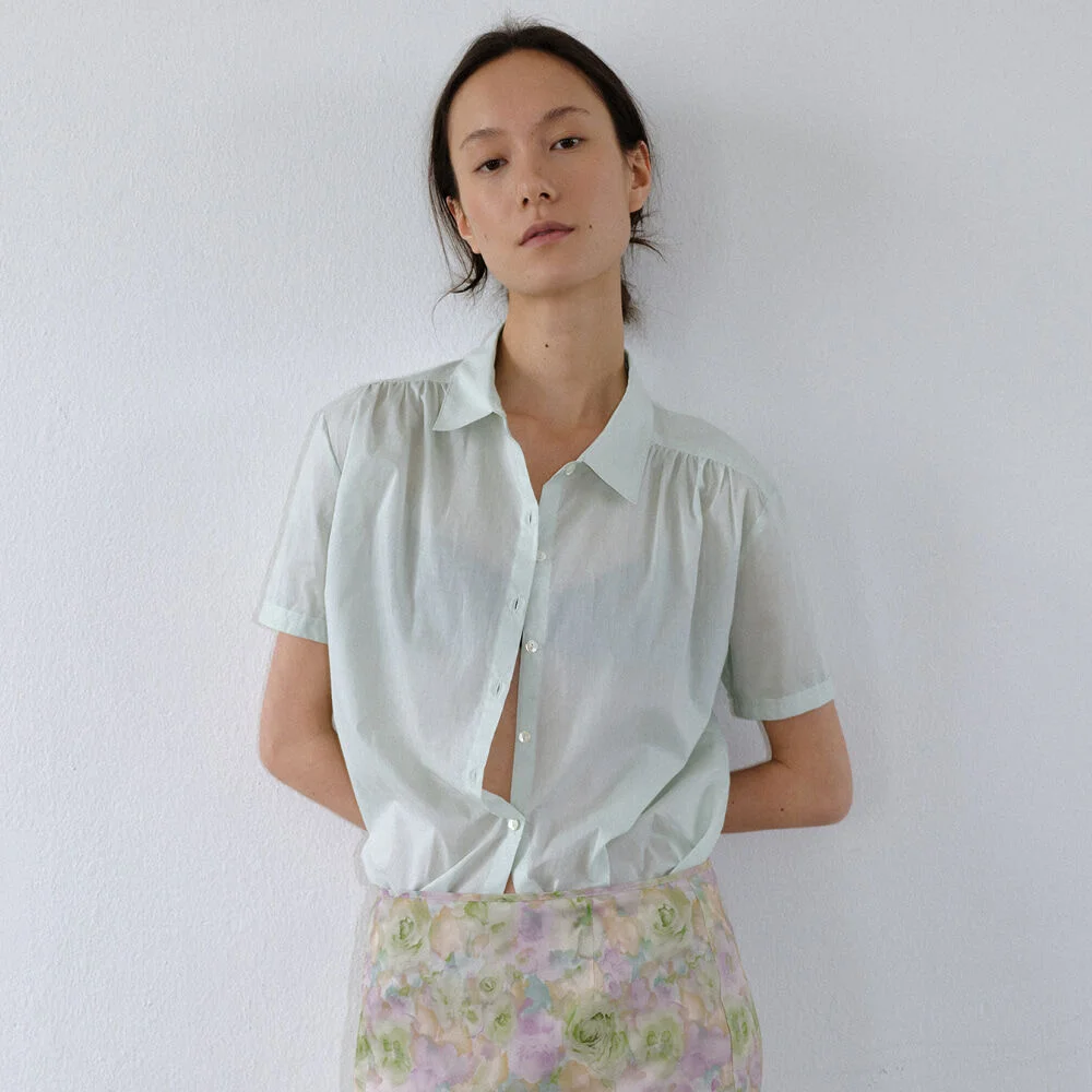 Matin Blouse (Pale Green)